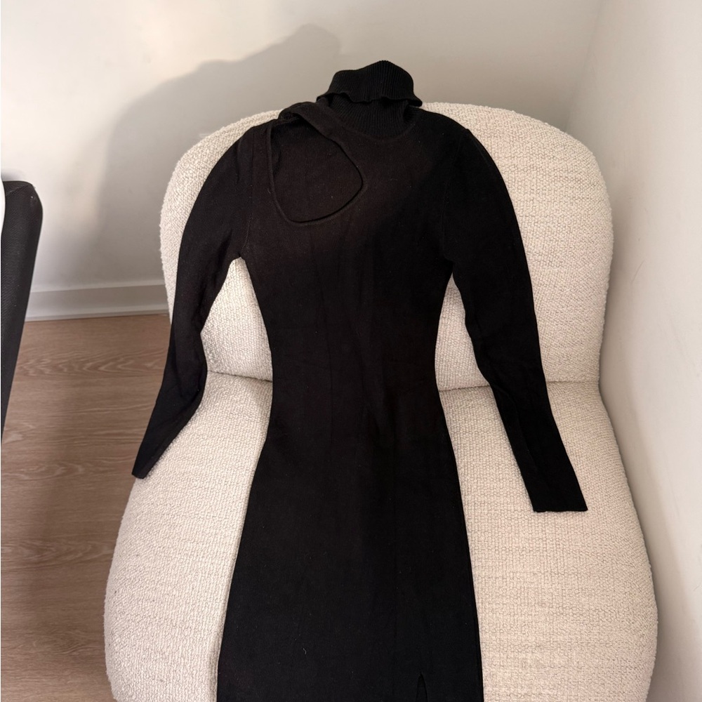 Forever 21 Black Long Sleeve Dress